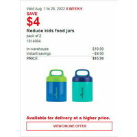 Reduce Kids Food Jars