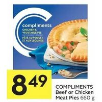 Compliments Beef Or Chicken Meat Pies