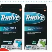 Thrive Nicotine Replacement Lozenges or Gum