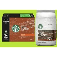 Starbucks Roast and Ground Coffee Whole Bean Coffee or K-Cups 