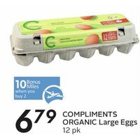 Compliments Organic Large Eggs