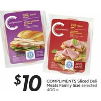 Compliments Sliced Deli Meats 