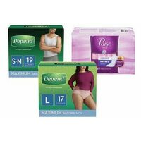 Depend Underwear Guards or Shields or Poise Pads 