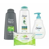 Dove Hair Care or Styling, Baby Wipes or Toiletries