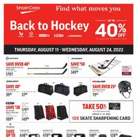 Sport Chek - Back To Hockey Sale Flyer