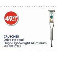 Crutches Drive Medical Hugo Lightweight Aluminium