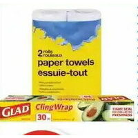 No Name Paper Towels Aluminum Foil or Glad Cling Wrap 