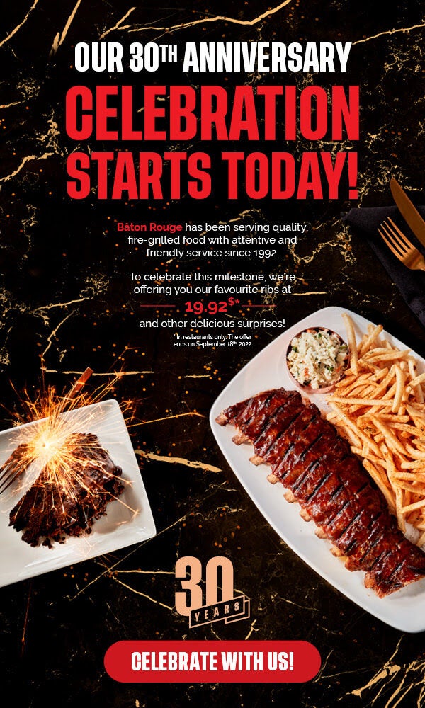 [Baton Rouge] Bâton Rouge 19.92 Full Rack of Ribs (inrestaurant