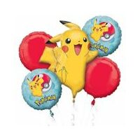 Pokemon Poke Ball & Pikachu Balloon Bouquet