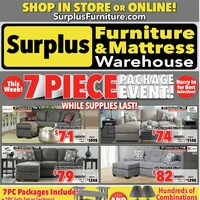 Surplus Furniture - 7-Piece Packages Event (Brantford/Kitchener/St. Catharines - ON) Flyer