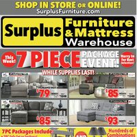 Surplus Furniture - 7-Piece Package Event! (NL) Flyer