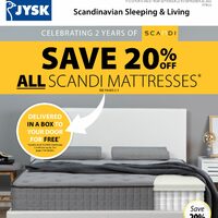 JYSK - Weekly Deals - Scandinavian Sleeping & Living Flyer