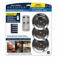 Bell + Howell 3-Pack Undercabinet LED Light Pucks 