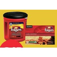 Folgers Roast or Ground Coffee or K-Cups 