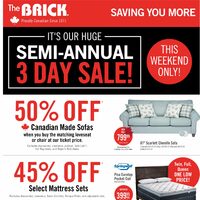 The Brick - Saving You More - Semi-Annual Sale (Franchise Version) Flyer