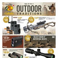 Cabelas - 2 Weeks of Savings - Outdoor Traditions (BC) Flyer