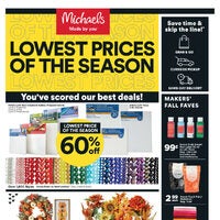 Michaels - Weekly Deals - Lowest Prices of The Season Flyer