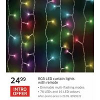 Rgb Led Curtain Lights With Remote