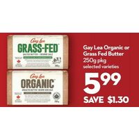 Gay Lea Organic Or Grass Fed Butter
