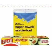 No Name Paper Towels, Aluminum Foil or Glad Cling Wrap