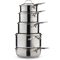 Heritage 10-Piece Stainless Steel Cookware Set
