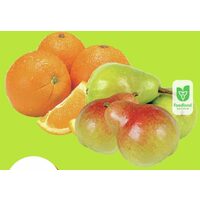 Seedless Oranges, Bartlett Pears