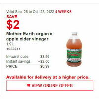 Mother Earth Organic Apple Cider Vinegar