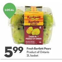 Fresh Bartlett Pears 