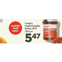 Longo's Maple Pumpkin Butter Jar