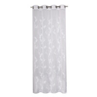 Home Styles 52" X 84" Embroidered Voile Curtain With Grommets