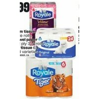 Royale Bathroom Tissue, Tiger Towel Paper Towel or Facial Tissue