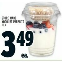 Store Made Yogurt Parfaits