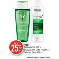 Vichy Normaderm Skin Or Dercos Hair Care Products