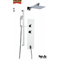 Style Selections Shower Column With Sliding Bar Hand Shower