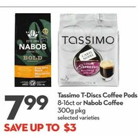 Tassimo T-Discs Coffee Pods Or Nabob Coffee