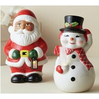 Mr. Christmas 9" Ceramic Santa or Snowman