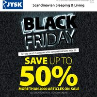 JYSK - Weekly Deals - Black Friday Sale Flyer