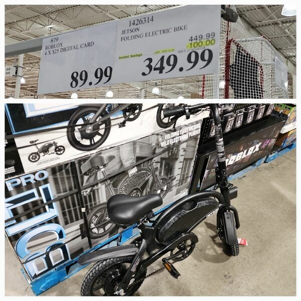 Velo discount stationnaire costco