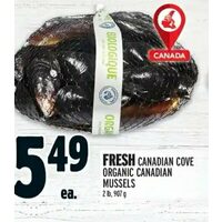 Fresh Canadian Cove Organic Canadian Mussels