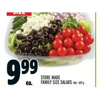 Store Made Family Size Salads