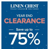 Linen Chest - Year End Clearance Event Flyer