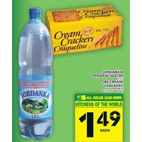 Jordanka Mineral Water, S & F Cream Crackers 
