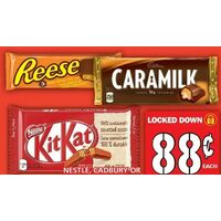 Nestle, Cadbury or Hershey's Chocolate Bars