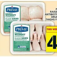 Prime Fresh Raised Without Antibiotics Chicken Drumsticks or Thighs Family Pack