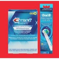 Crest Whitening Strips Or Toothpaste Or Oral-B Toothbrushes Or Replacement Heads 