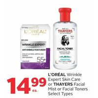 L'oreal Wrinkle Expert Skin Care Or Thayers Facial Mist Or Facial Toners 