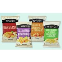 Nosh & Co. Potato Chips, Cheese Stix Or Sour Cream & Onion Rings