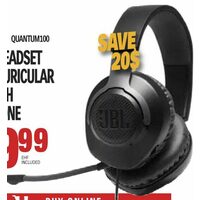 JBL Gaming Headset Circum-Auricular Wired With Microphone