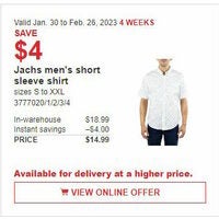 Jachs Men's Short Sleeve Shirt