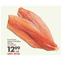 Fresh Ontario Rainbow Trout Fillets